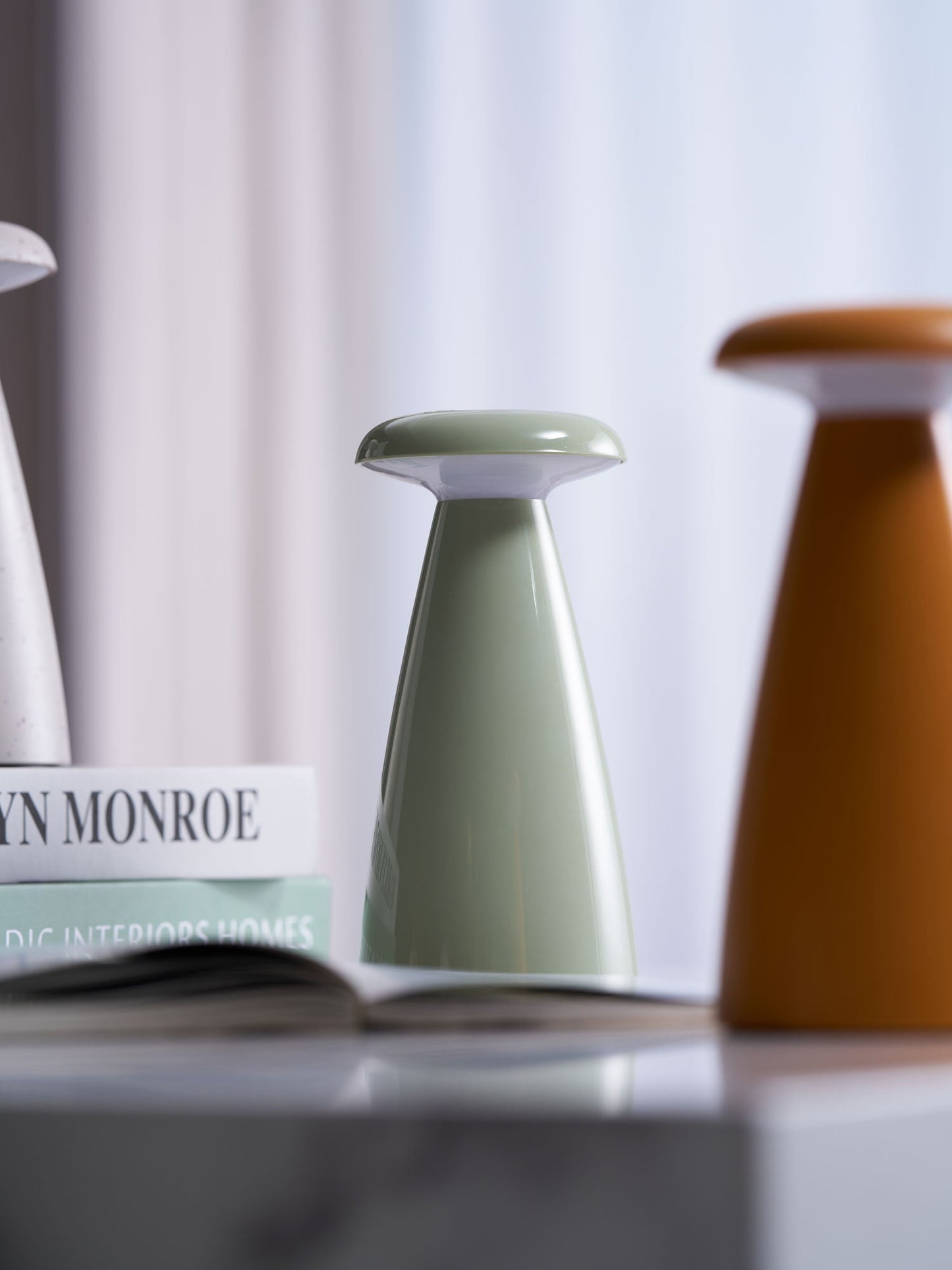 Noko Mushroom Table Lamp | Rechargeable | Grey, Green, Orange