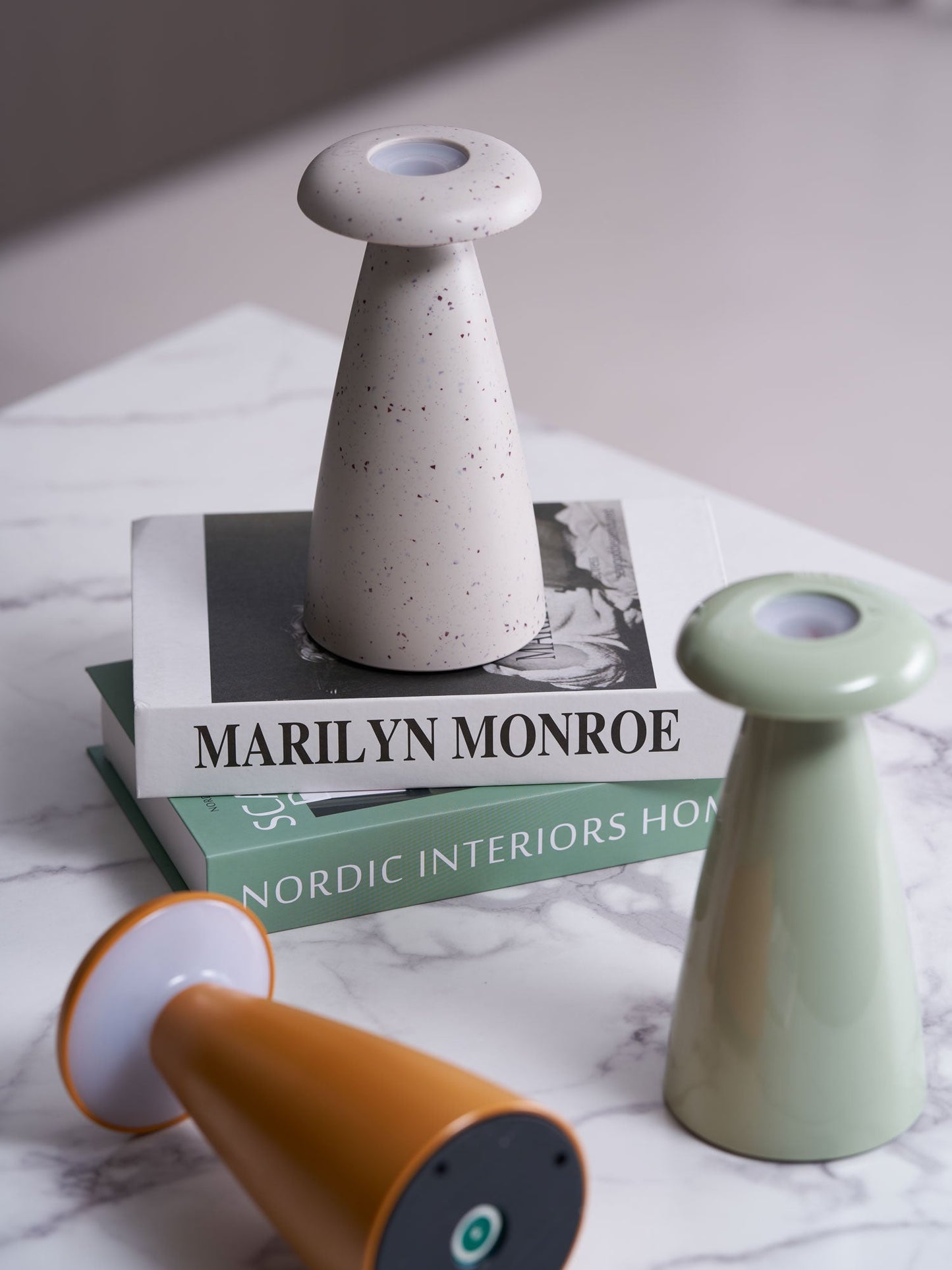 Noko Mushroom Table Lamp | Rechargeable | Grey, Green, Orange