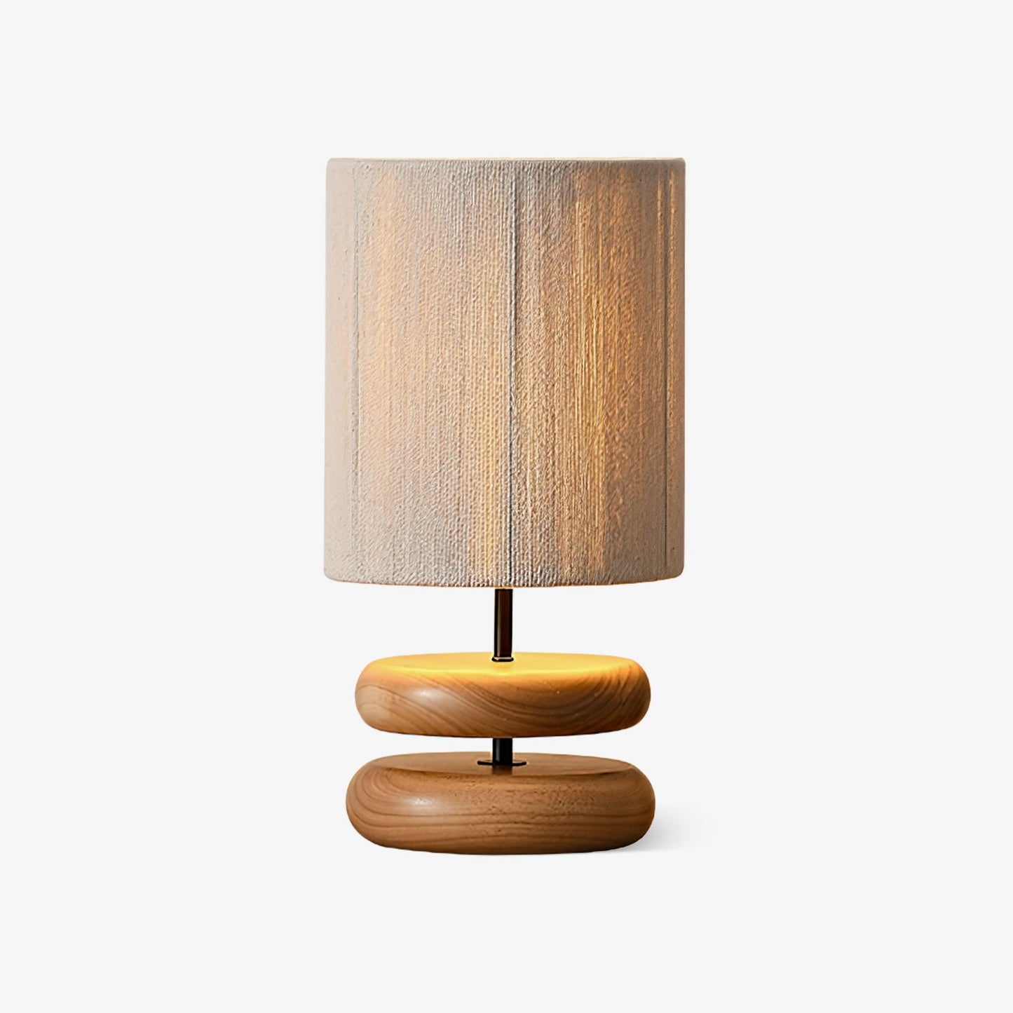 Nora Wood Table Lamp | Wood & Metal | Black and Walnut Color
