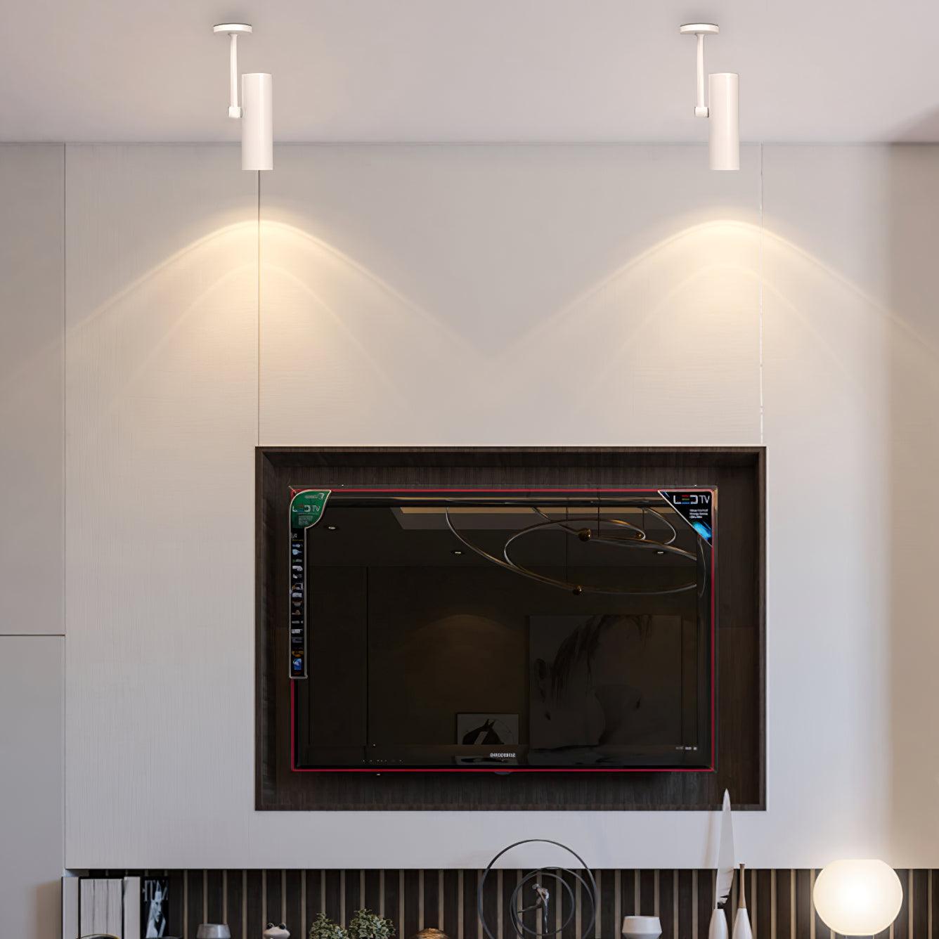 Norano Ceiling Light | Aluminum LED | Black or White