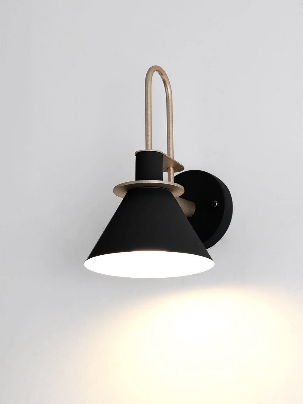 Nordic Metal Wall Sconce | Iron | Black, Pink, White, Green, Grey, Yellow