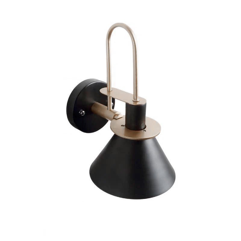 Nordic Metal Wall Sconce | Iron | Black, Pink, White, Green, Grey, Yellow