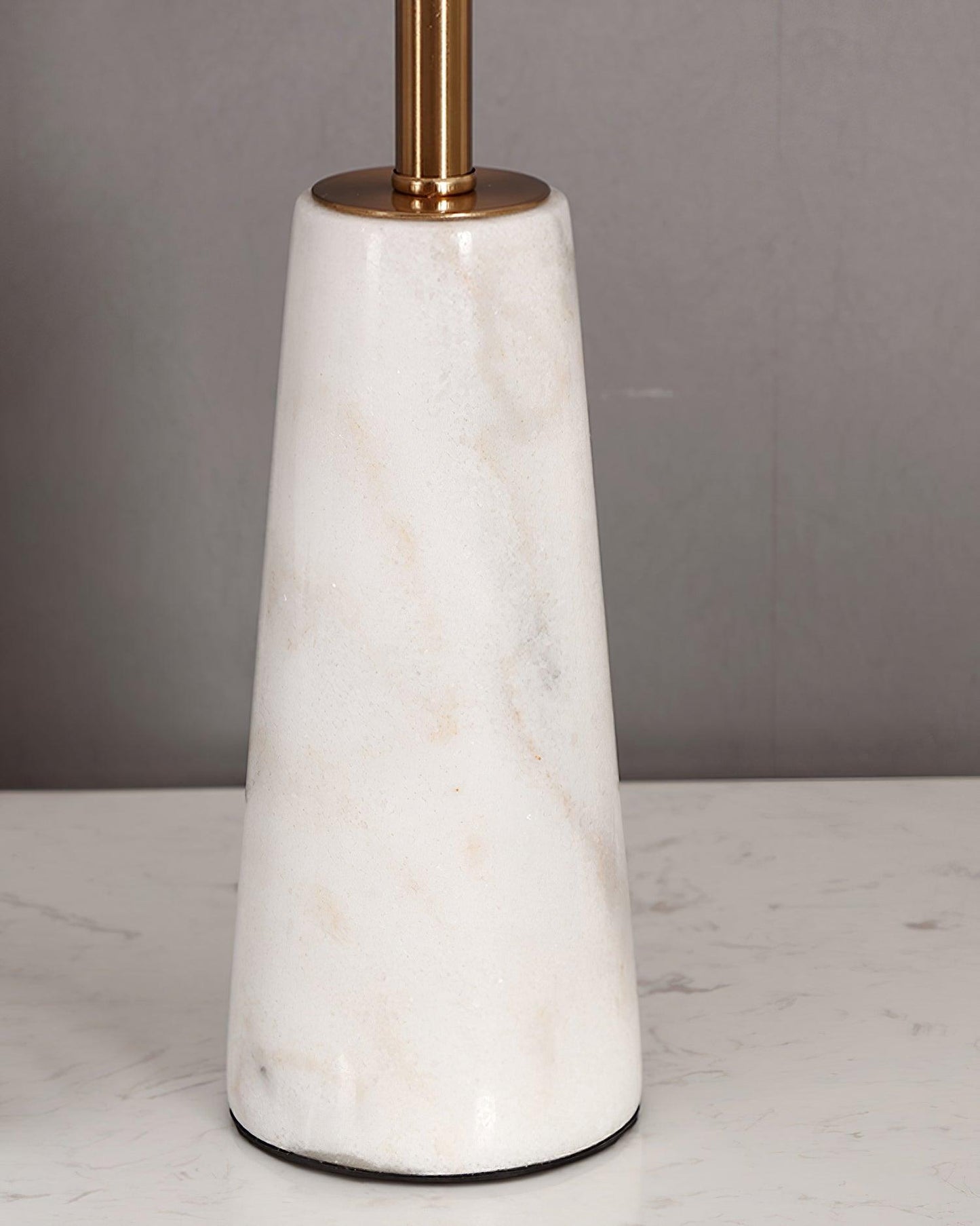 Norrington Table Lamp | Metal & Marble | Gold & White
