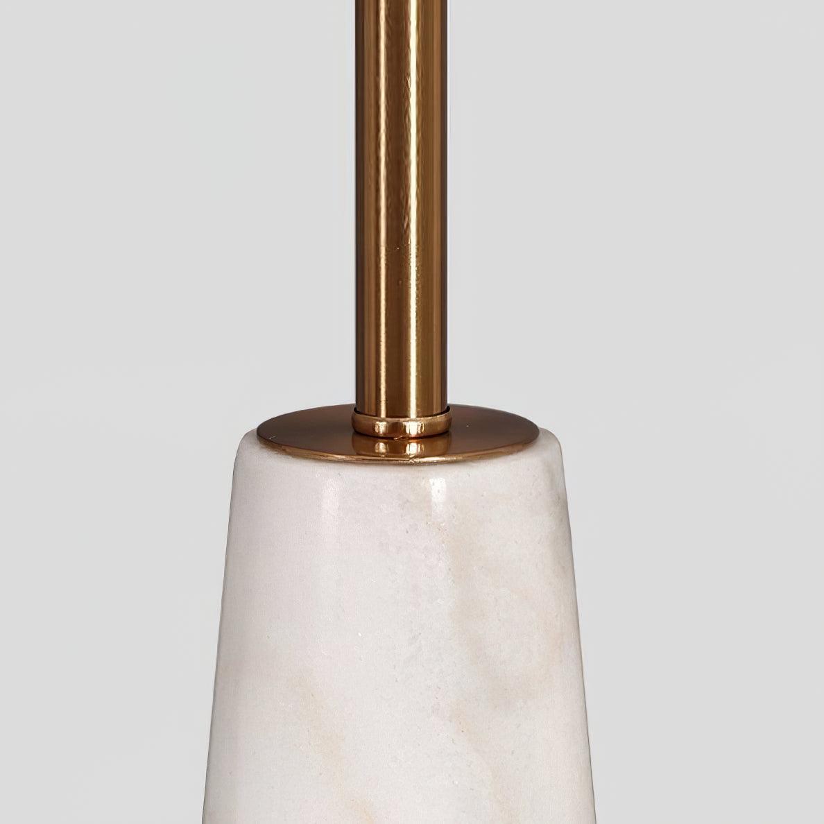 Norrington Table Lamp | Metal & Marble | Gold & White