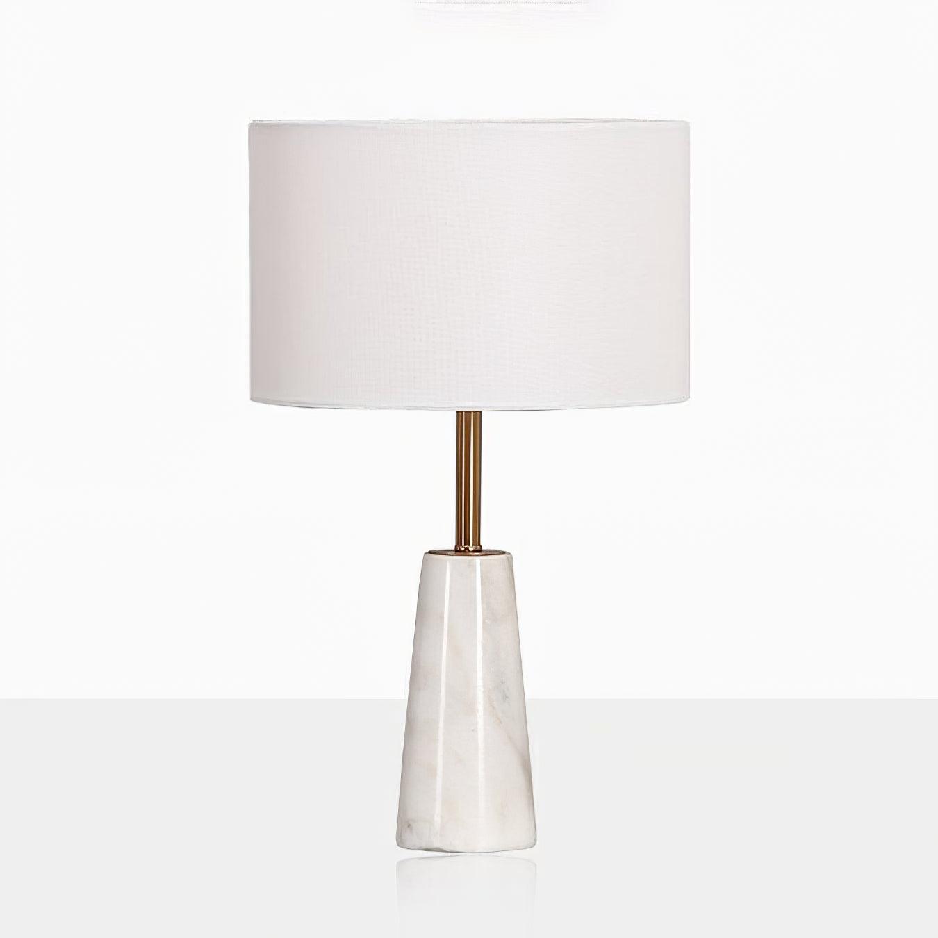 Norrington Table Lamp | Metal & Marble | Gold & White