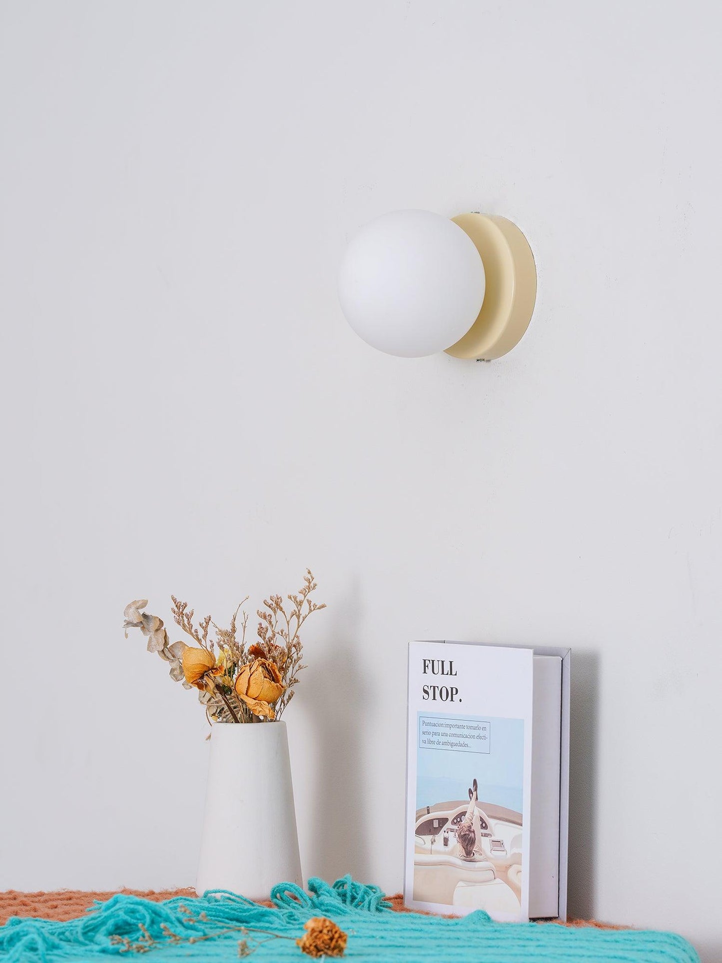 Nuvol Wall Lamp Set | Metal & Glass | 2-Pack, Available in Green, Beige, Shrimp Pink, Black, Red