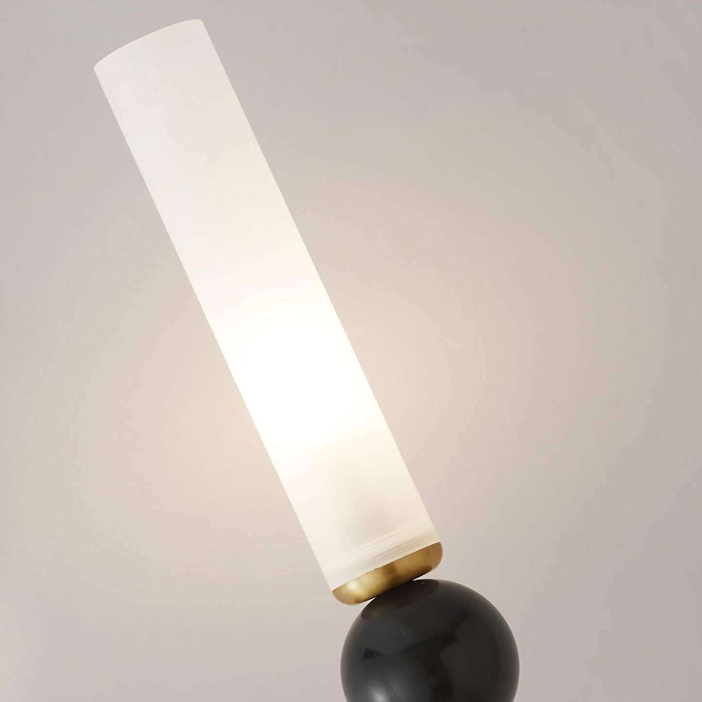 Marble Vertical Wall Lamp | Brass & Acrylic | Black, White, Green Marble