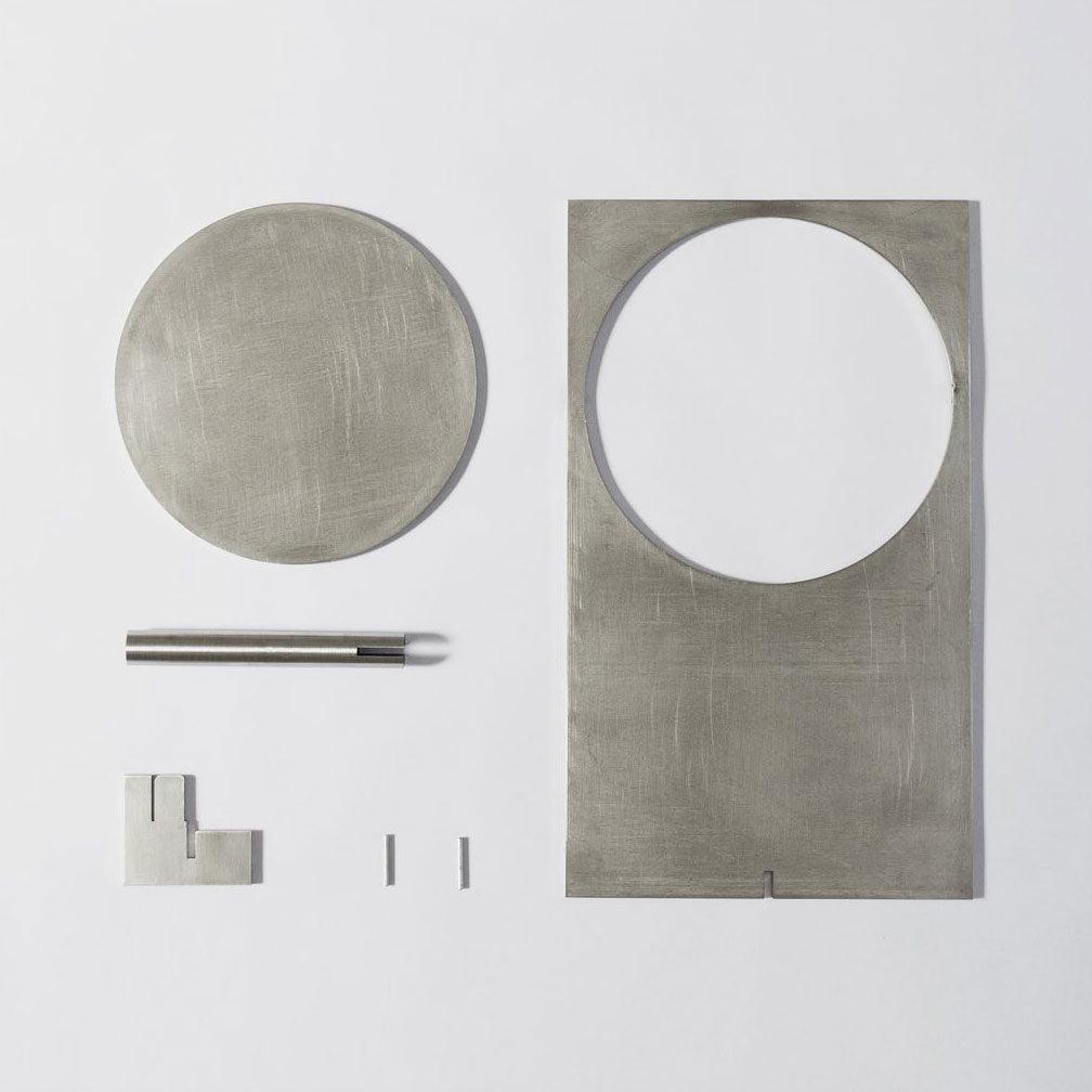 Table Lamp | Metal & Stainless Steel | 22cm Diameter, 38cm Height