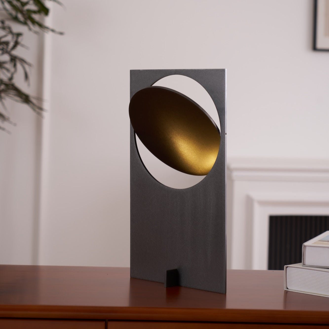 Table Lamp | Metal & Stainless Steel | 22cm Diameter, 38cm Height
