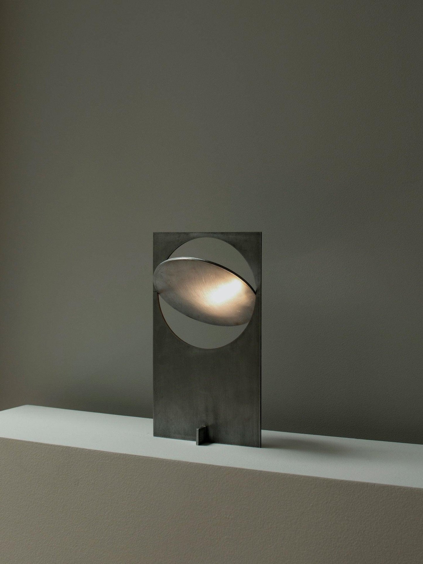 Table Lamp | Metal & Stainless Steel | 22cm Diameter, 38cm Height