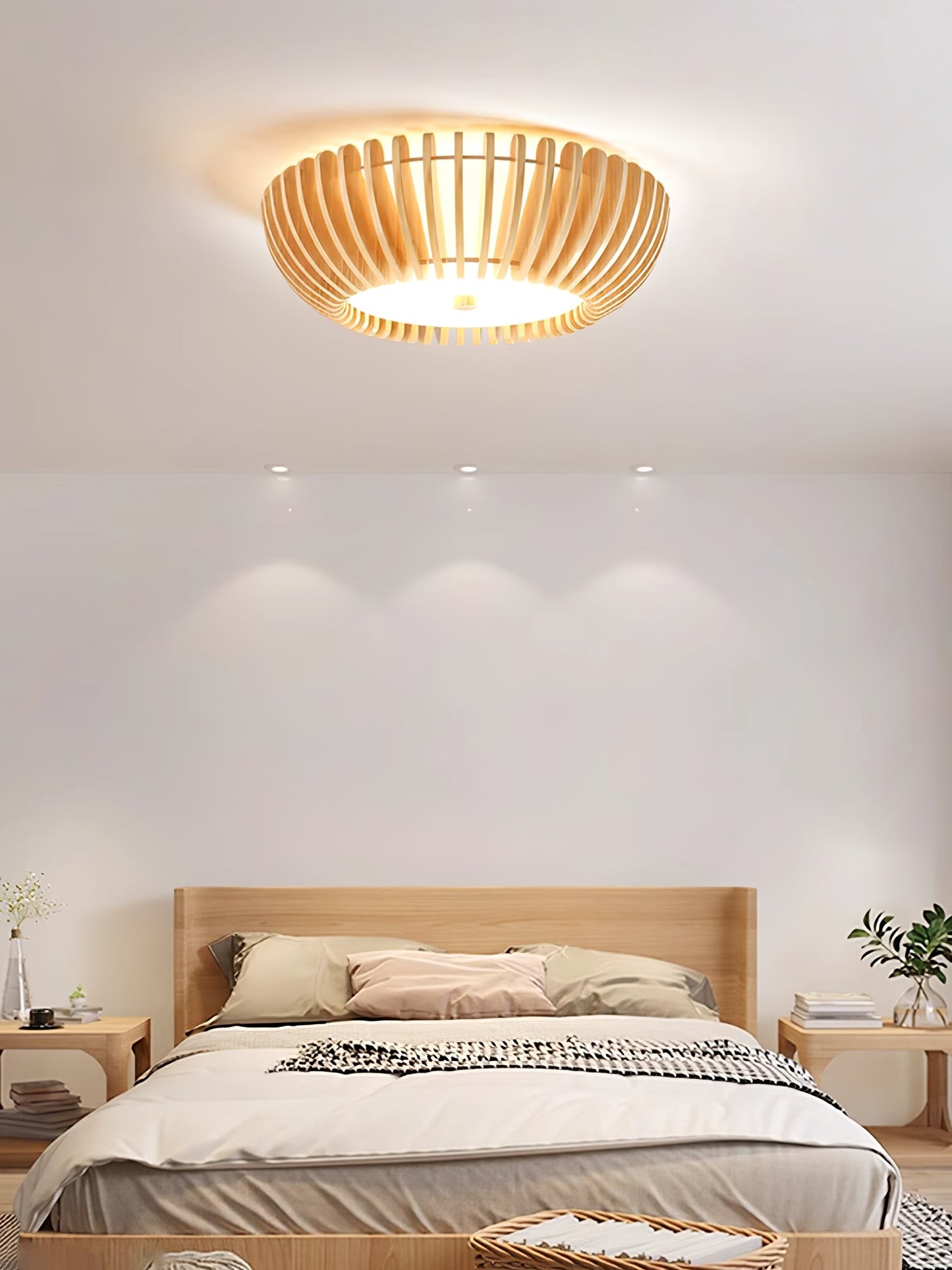 Oakflare Ceiling Lamp | Wooden & Acrylic | 35cm or 52cm Diameter