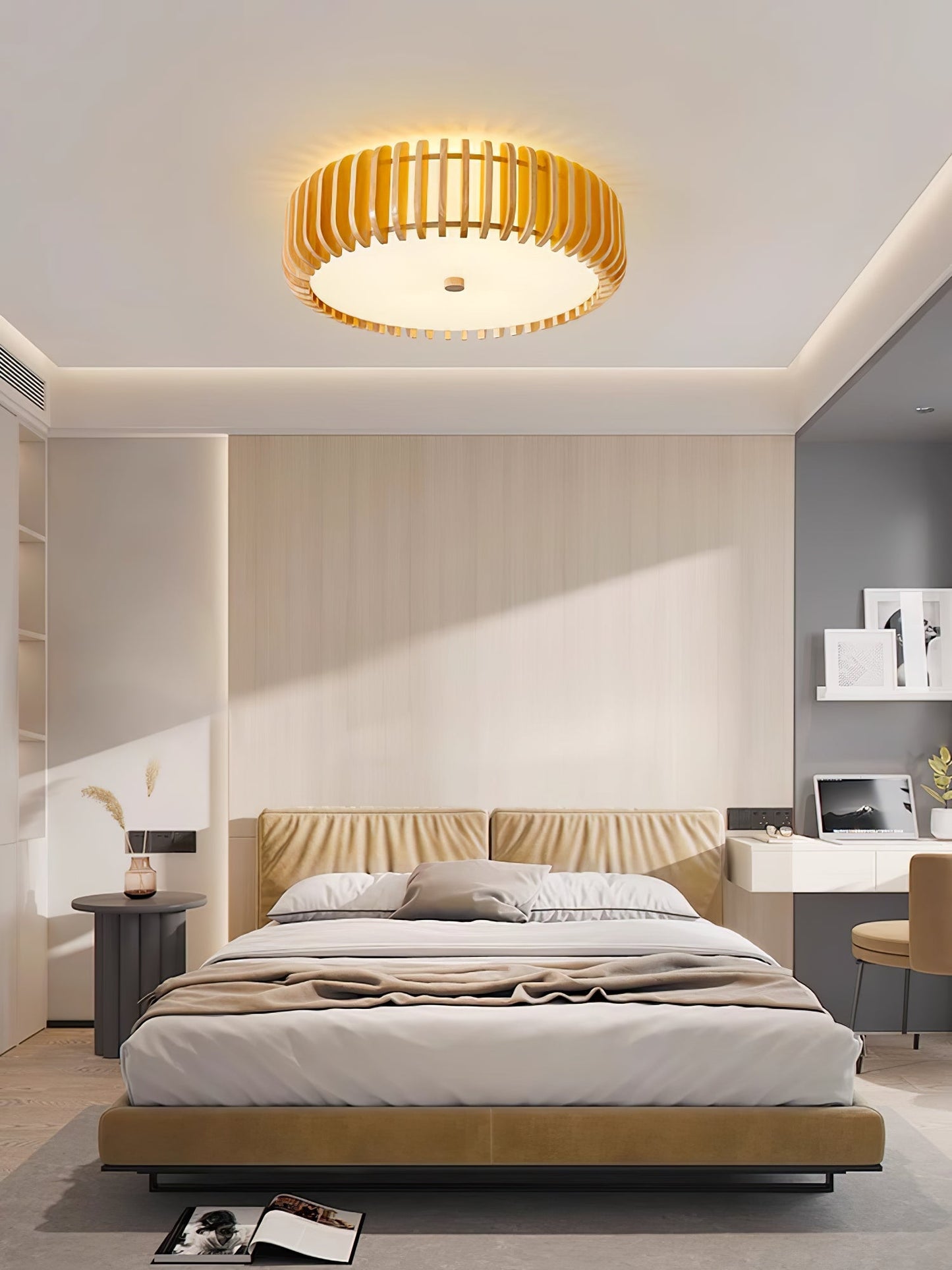 Oakflare Ceiling Lamp | Wooden & Acrylic | 35cm or 52cm Diameter