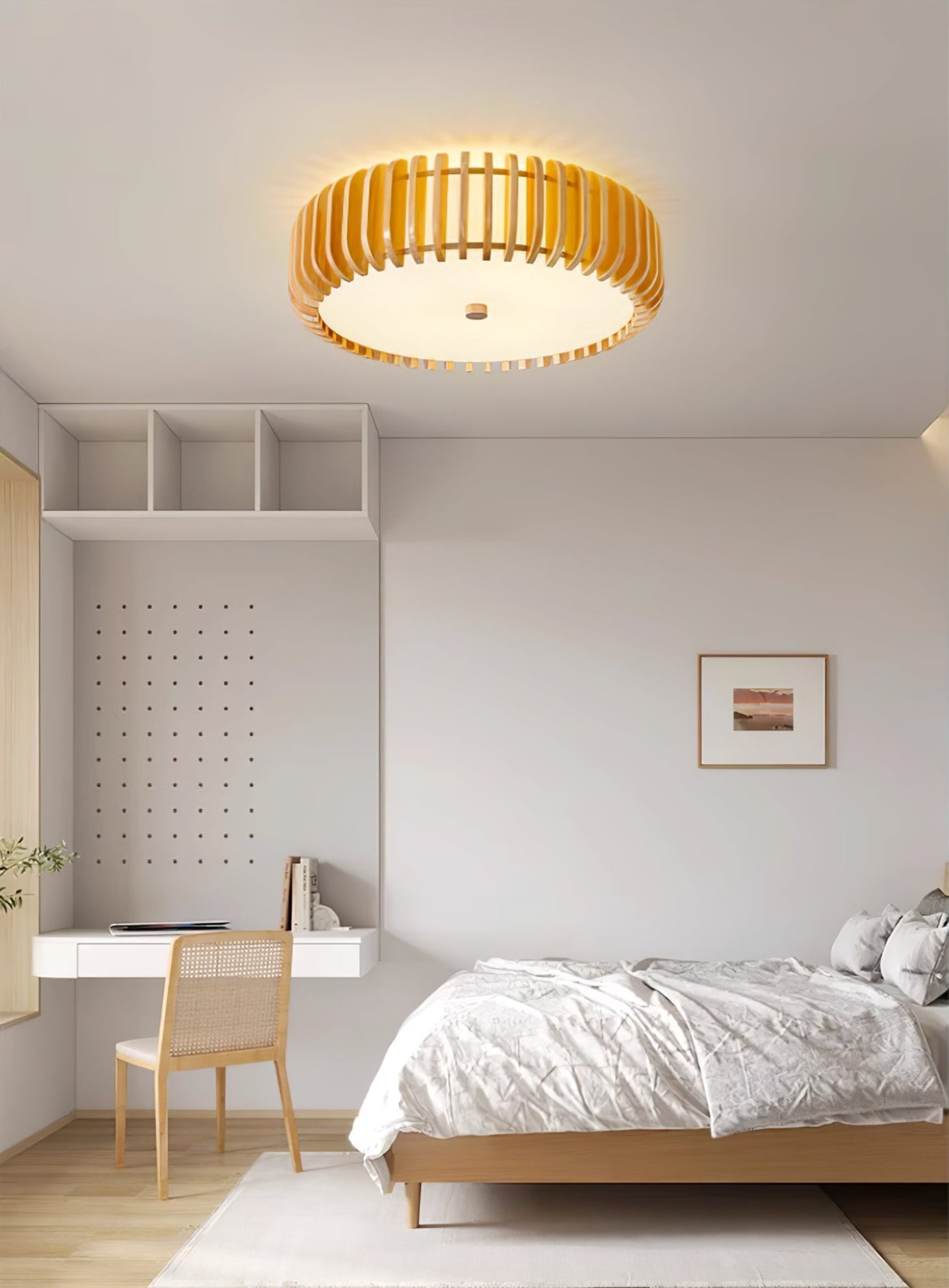 Oakflare Ceiling Lamp | Wooden & Acrylic | 35cm or 52cm Diameter