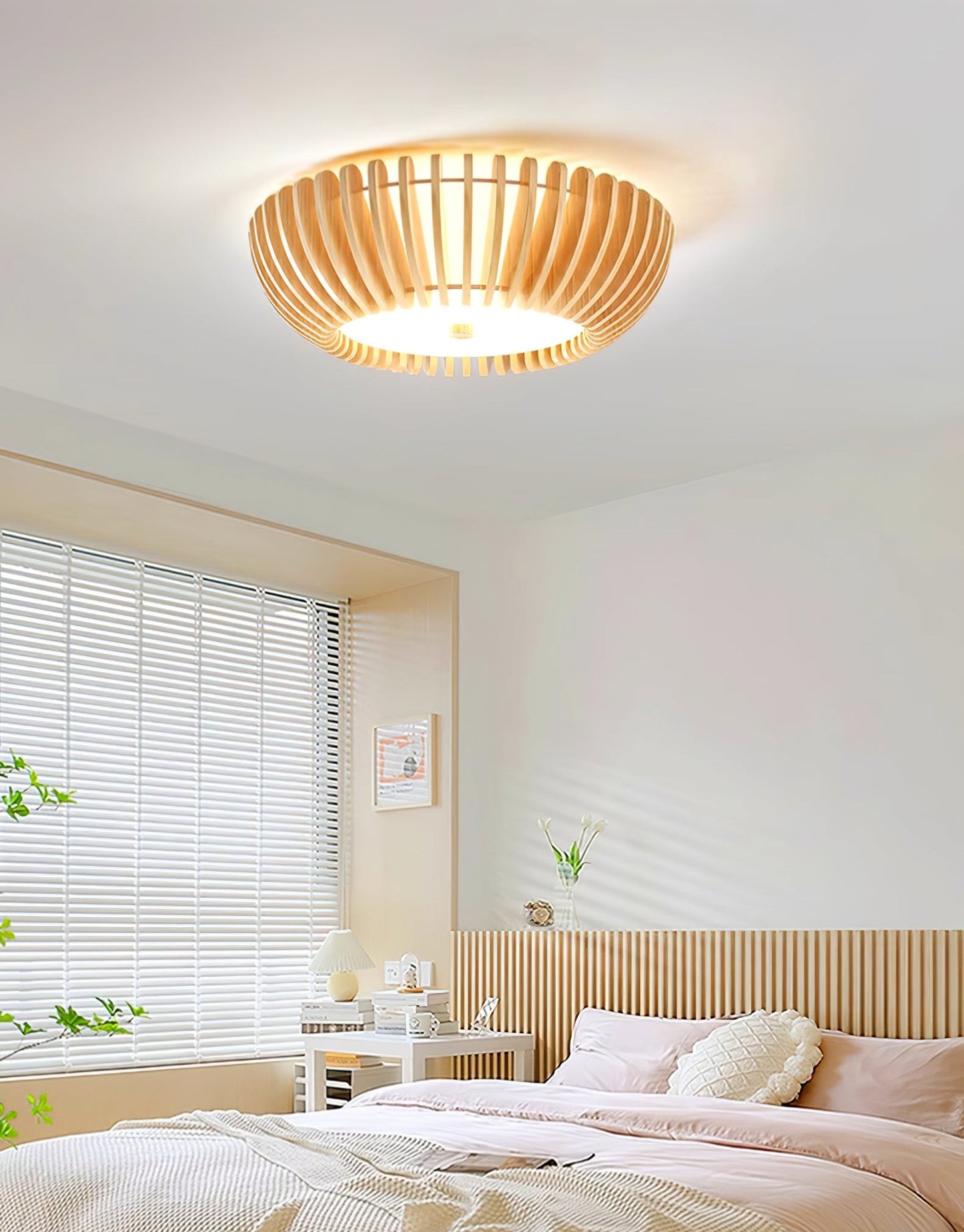 Oakflare Ceiling Lamp | Wooden & Acrylic | 35cm or 52cm Diameter