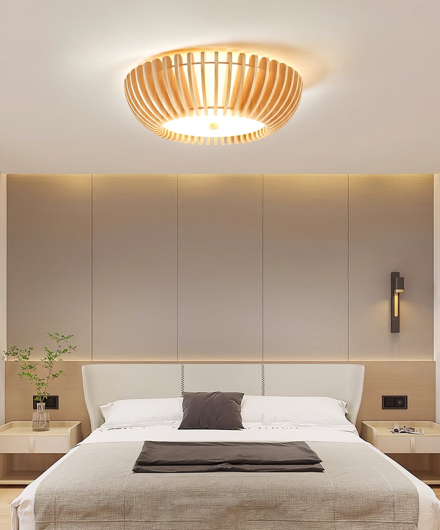 Oakflare Ceiling Lamp | Wooden & Acrylic | 35cm or 52cm Diameter