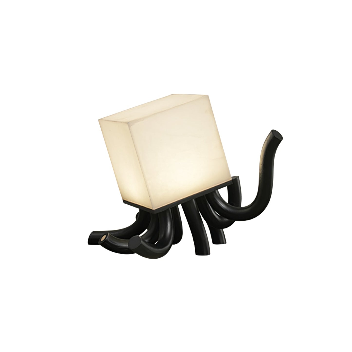 Octavia Table Lamp | Hand-Carved Wood & Alabaster | 39cm or 55cm