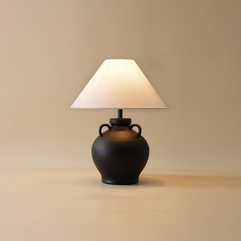 Old Wine Pot Table Lamp | Genuine Qing Dynasty Ceramic | 40cm Diameter
