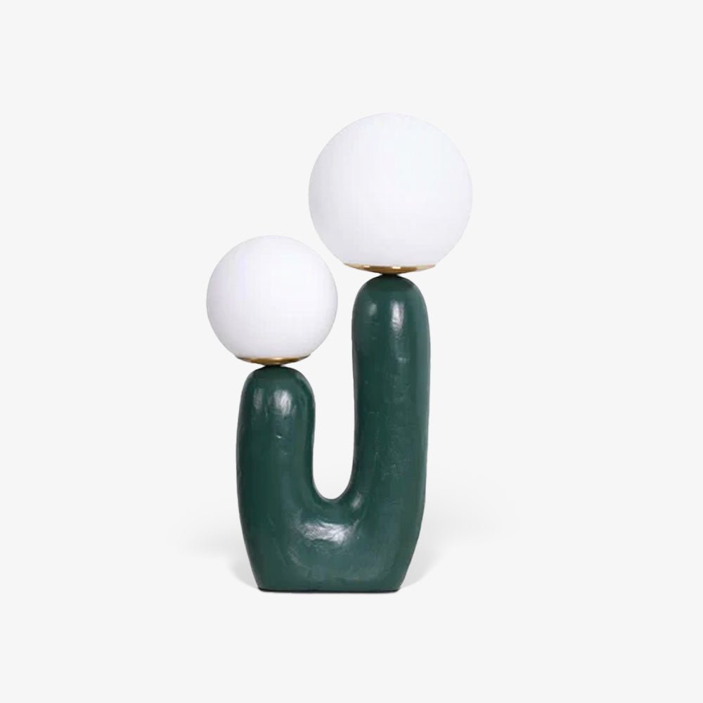 Rough Table Lamp | Resin & Metal | Green, Pink, Terra Cotta, White