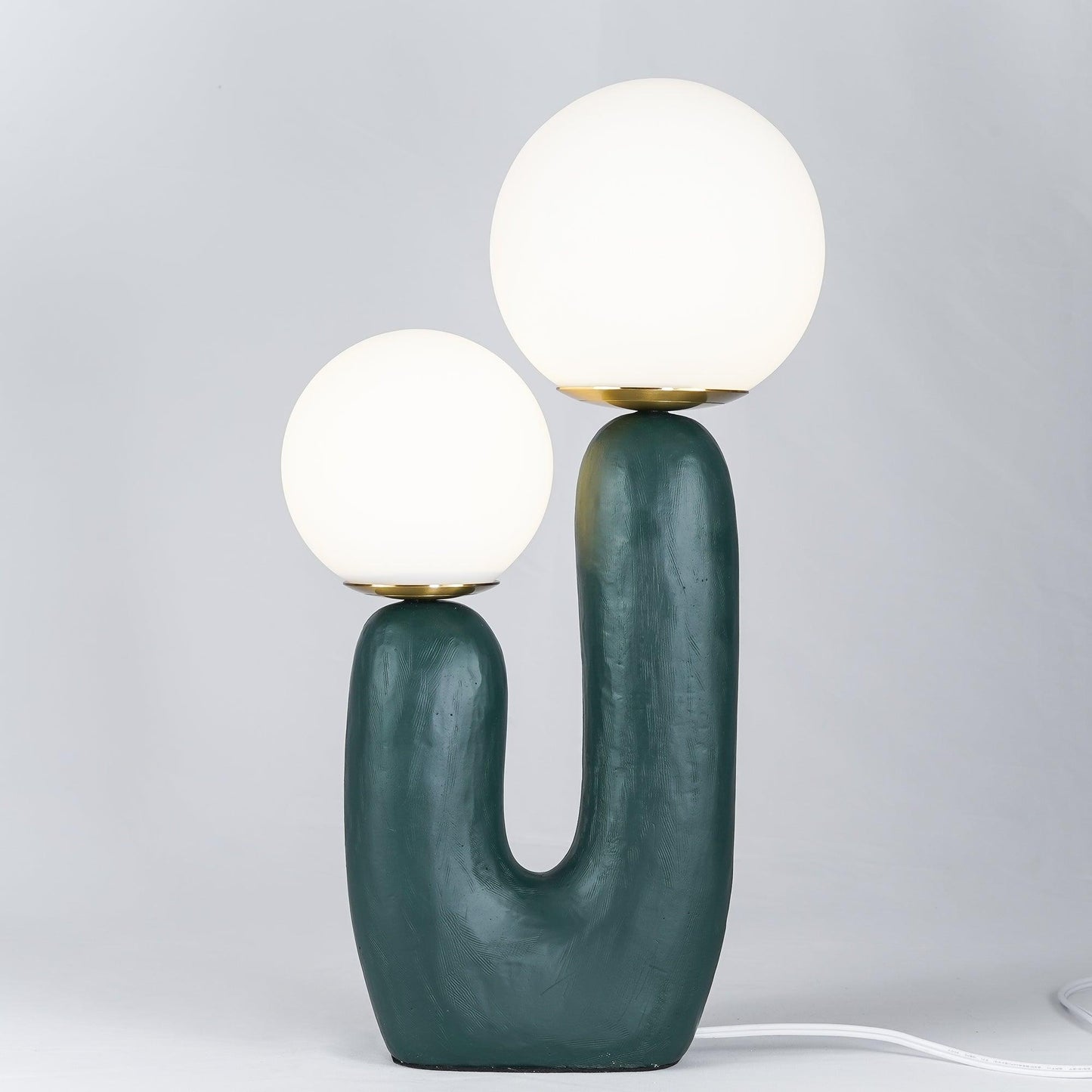 Rough Table Lamp | Resin & Metal | Green, Pink, Terra Cotta, White
