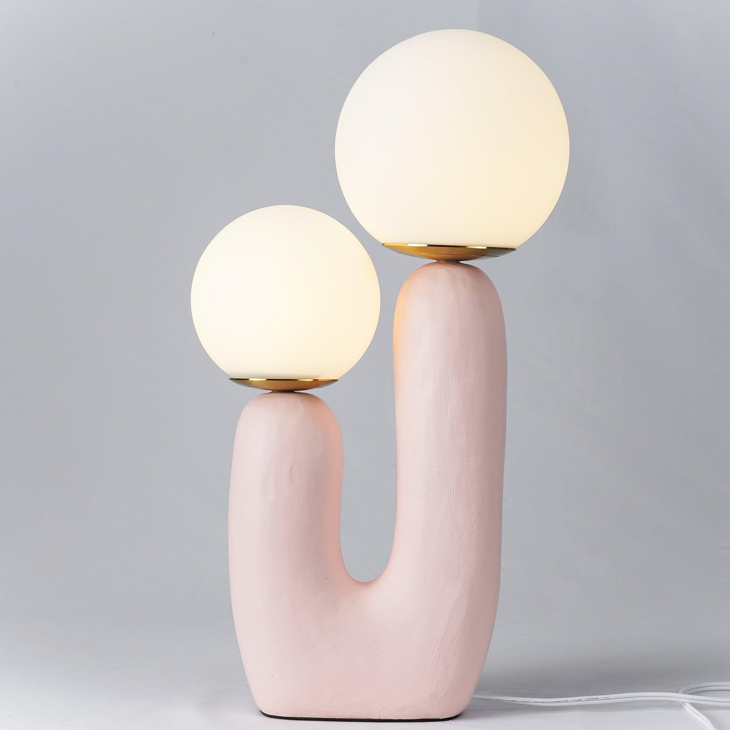 Rough Table Lamp | Resin & Metal | Green, Pink, Terra Cotta, White