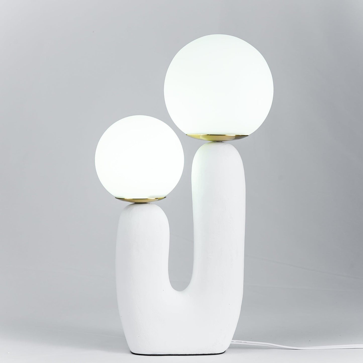Rough Table Lamp | Resin & Metal | Green, Pink, Terra Cotta, White