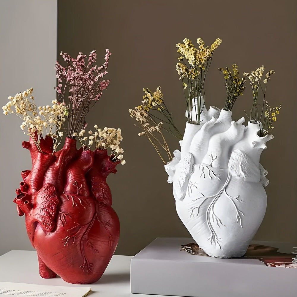 EcoHeart Vase | Heart-Shaped | Bamboo & Wood
