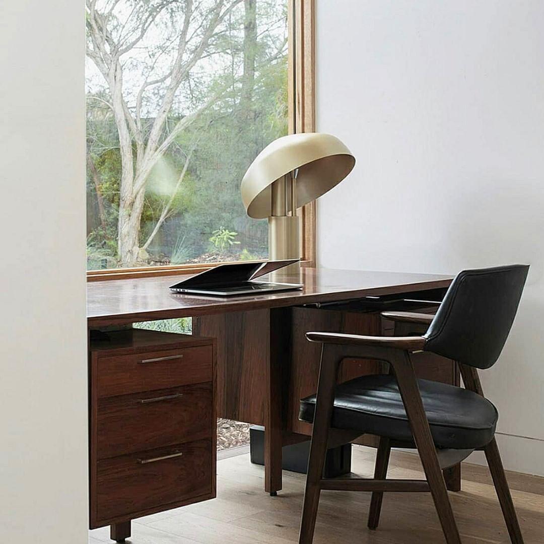 Ora Desk Lamp | Adjustable Aluminium Shade | Black or Gold