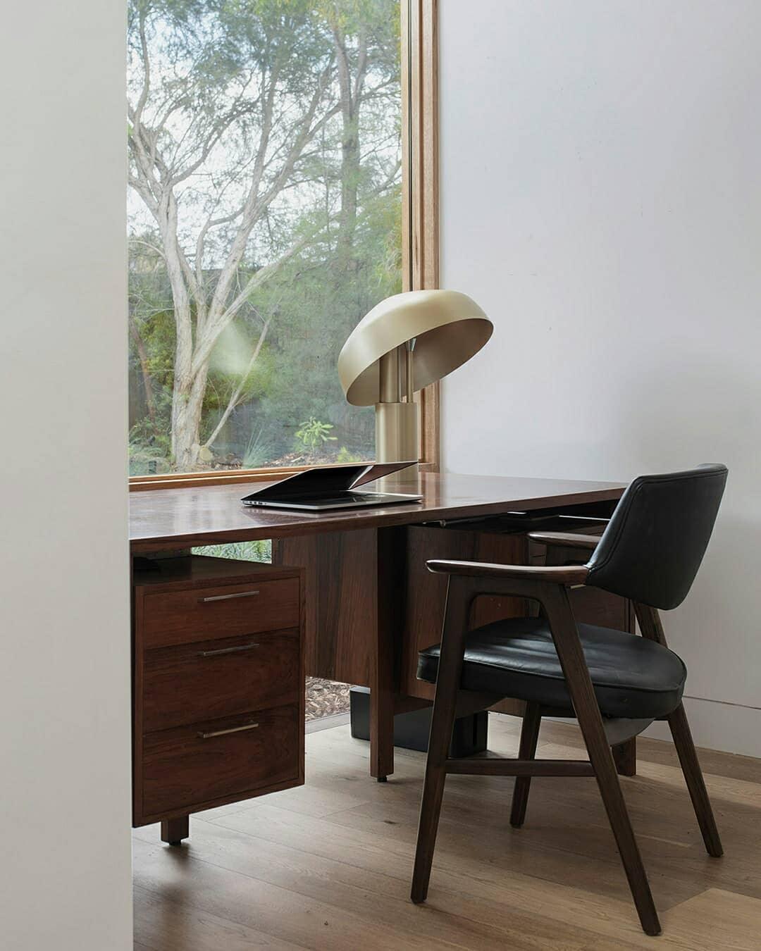Ora Desk Lamp | Adjustable Aluminium Shade | Black or Gold