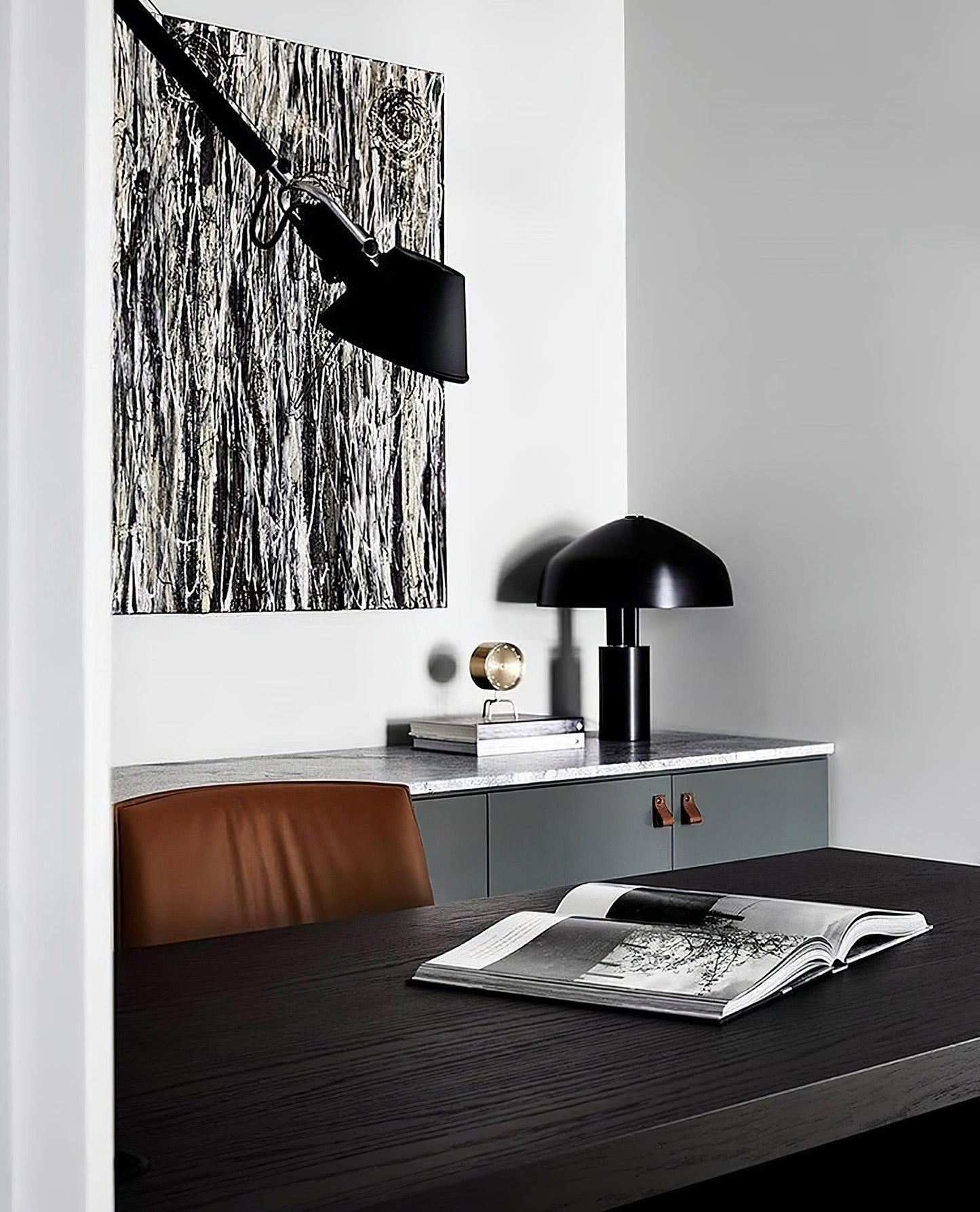 Ora Desk Lamp | Adjustable Aluminium Shade | Black or Gold