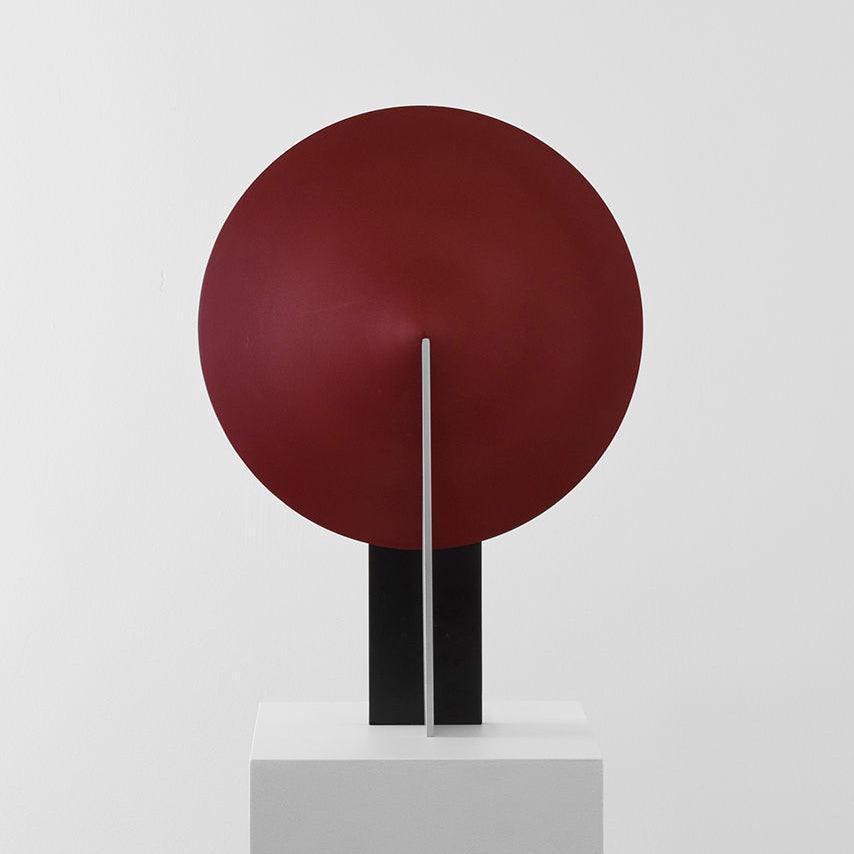 Orbe Table Lamp | Metal & Iron | Black and Red