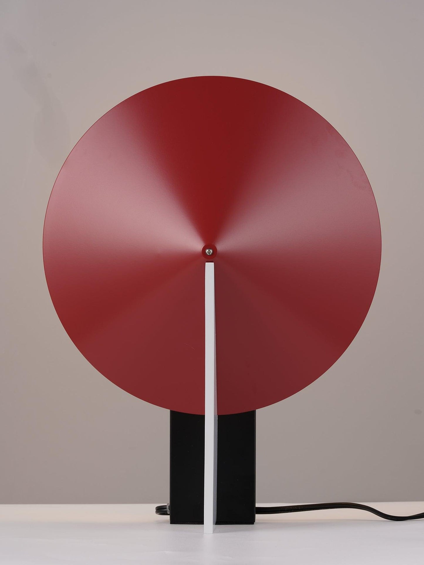Orbe Table Lamp | Metal & Iron | Black and Red