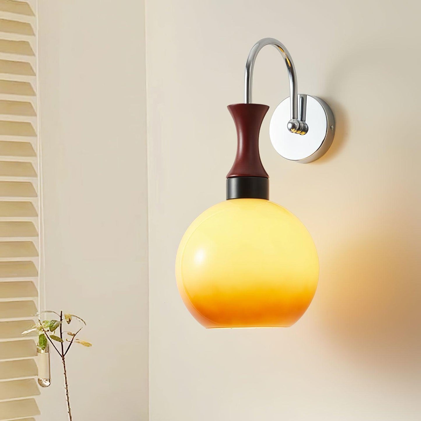 Orbique Wall Sconce | Spherical Glass Shade | Set of 2