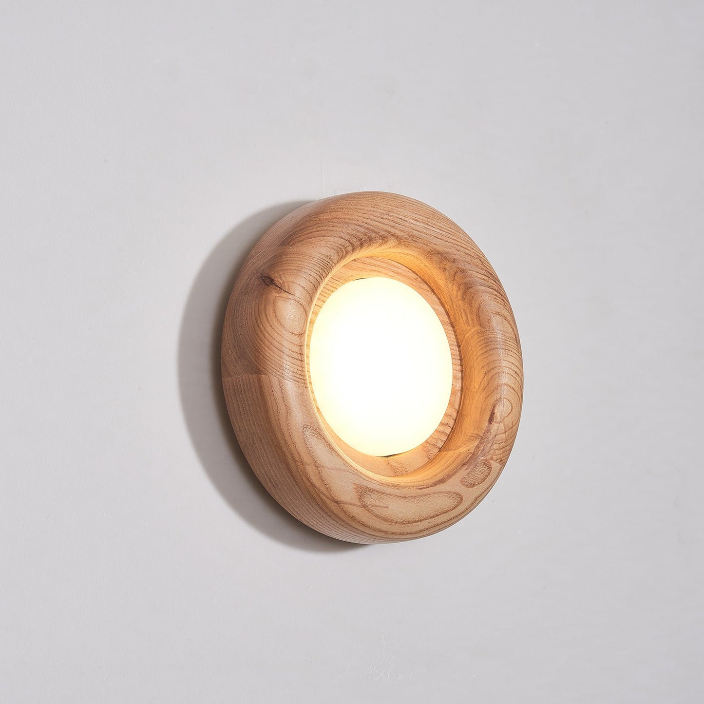 Orbitus Wall Light | Wooden Frame | Walnut Finish