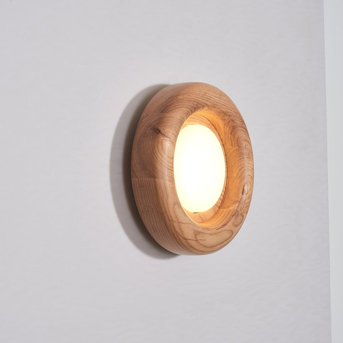 Orbitus Wall Light | Wooden Frame | Walnut Finish