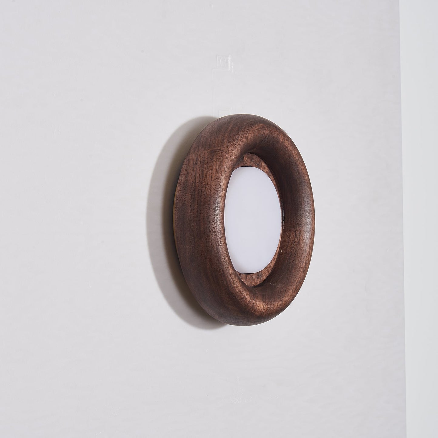Orbitus Wall Light | Wooden Frame | Walnut Finish