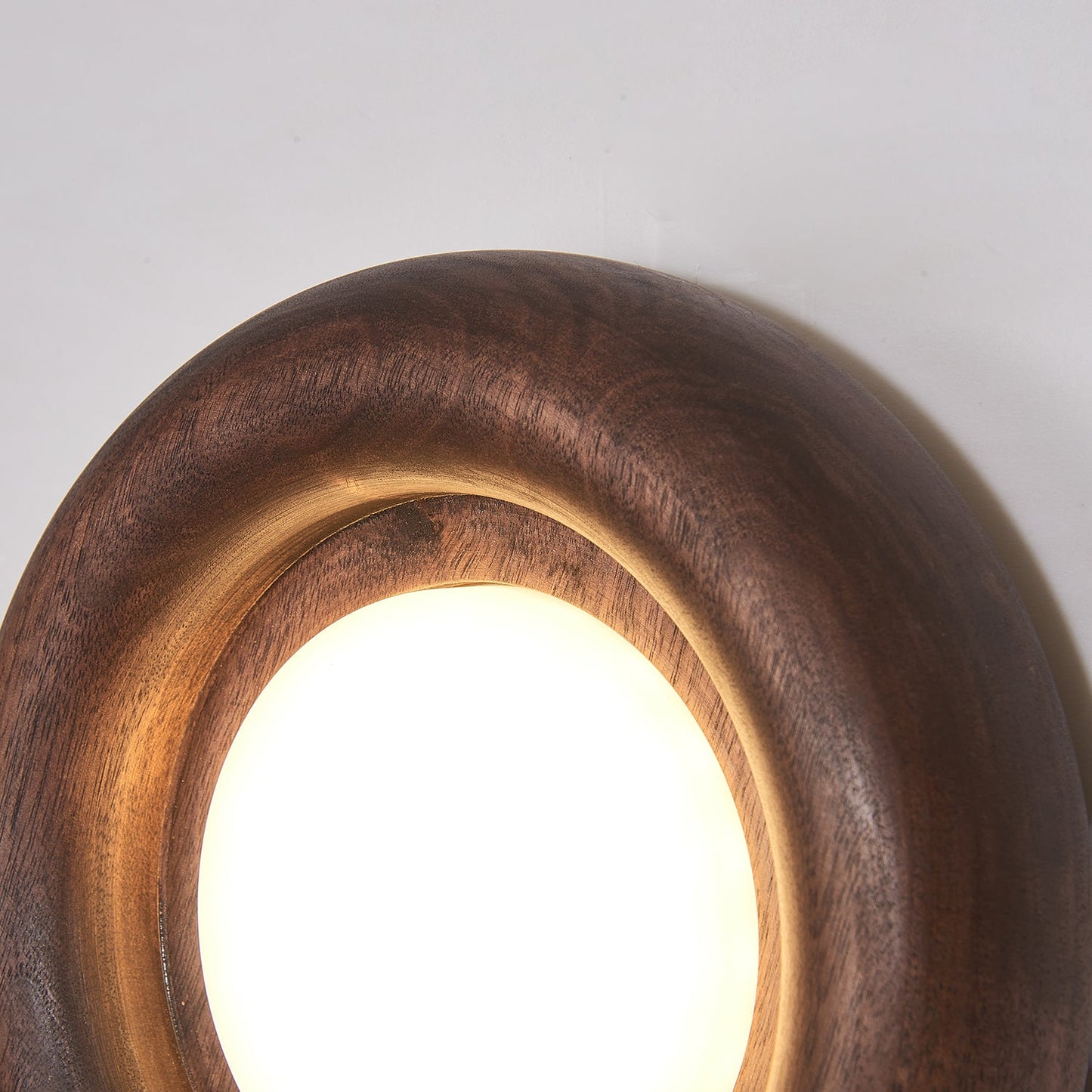 Orbitus Wall Light | Wooden Frame | Walnut Finish