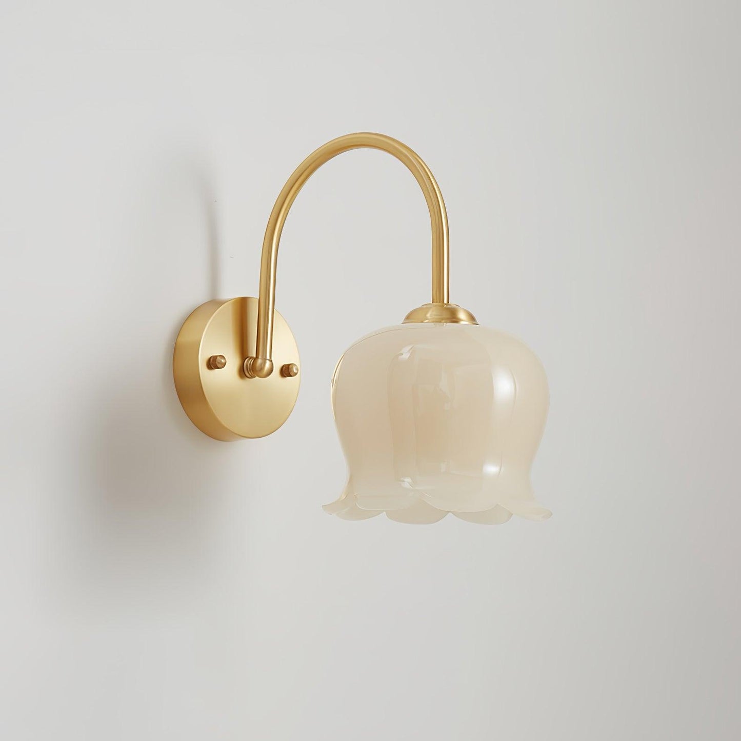 Orchids Wall Lamp | Brass & Glass | Set of 2
