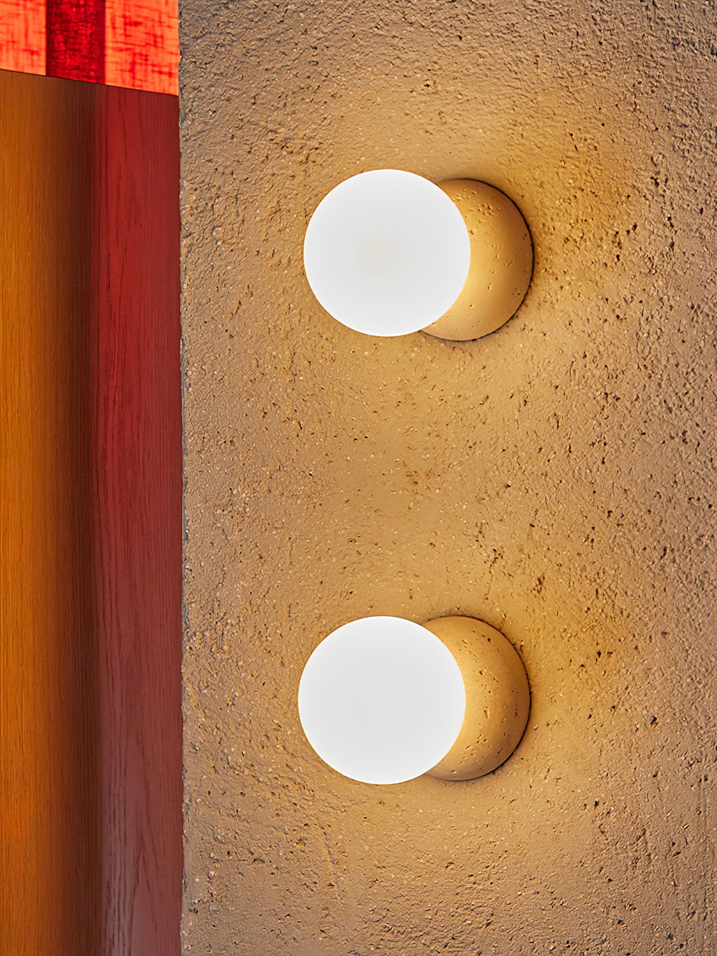 Origo Wall Lamp | Concrete & Opal Glass | Set of 2