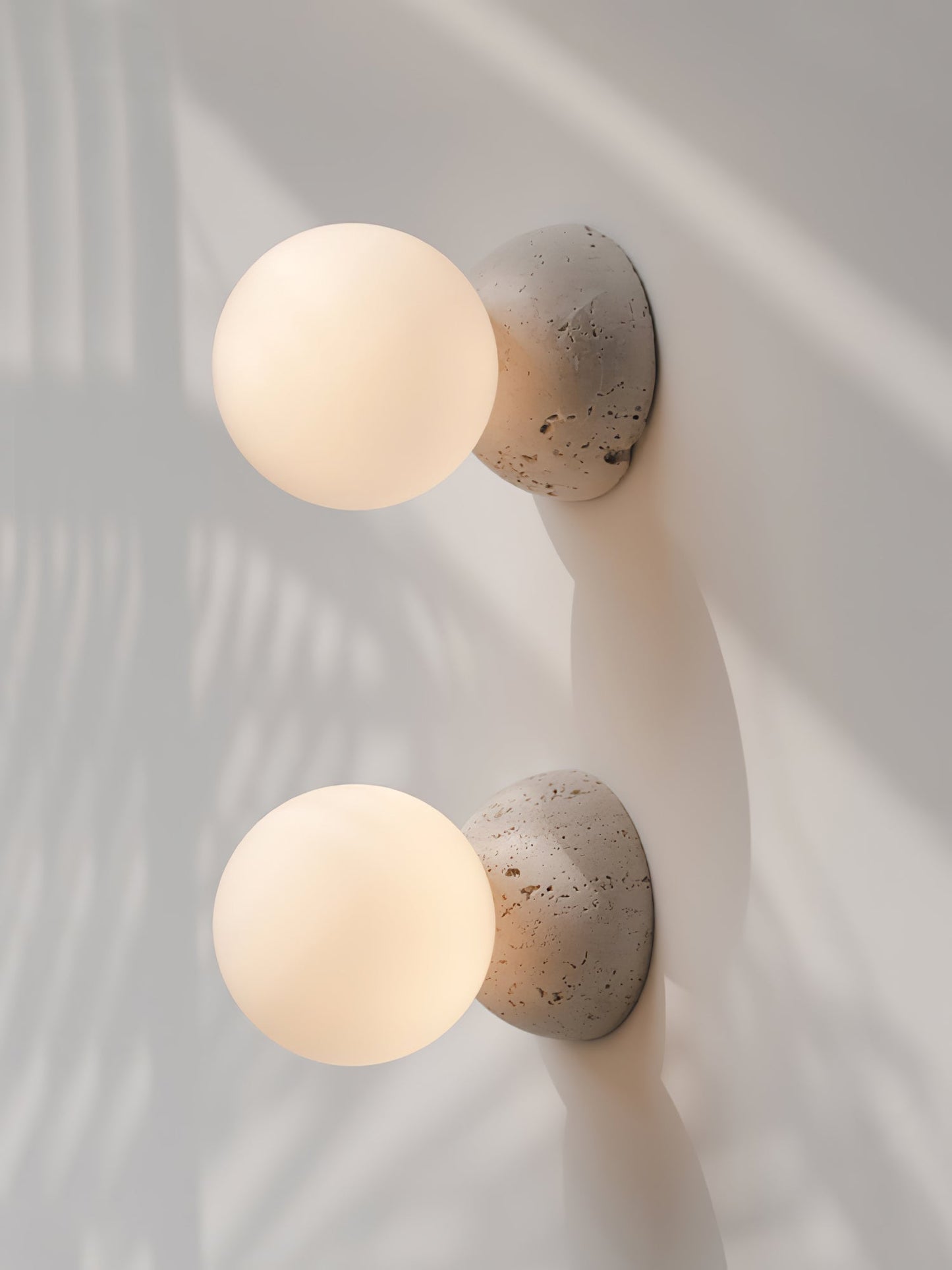 Origo Wall Lamp | Concrete & Opal Glass | Set of 2