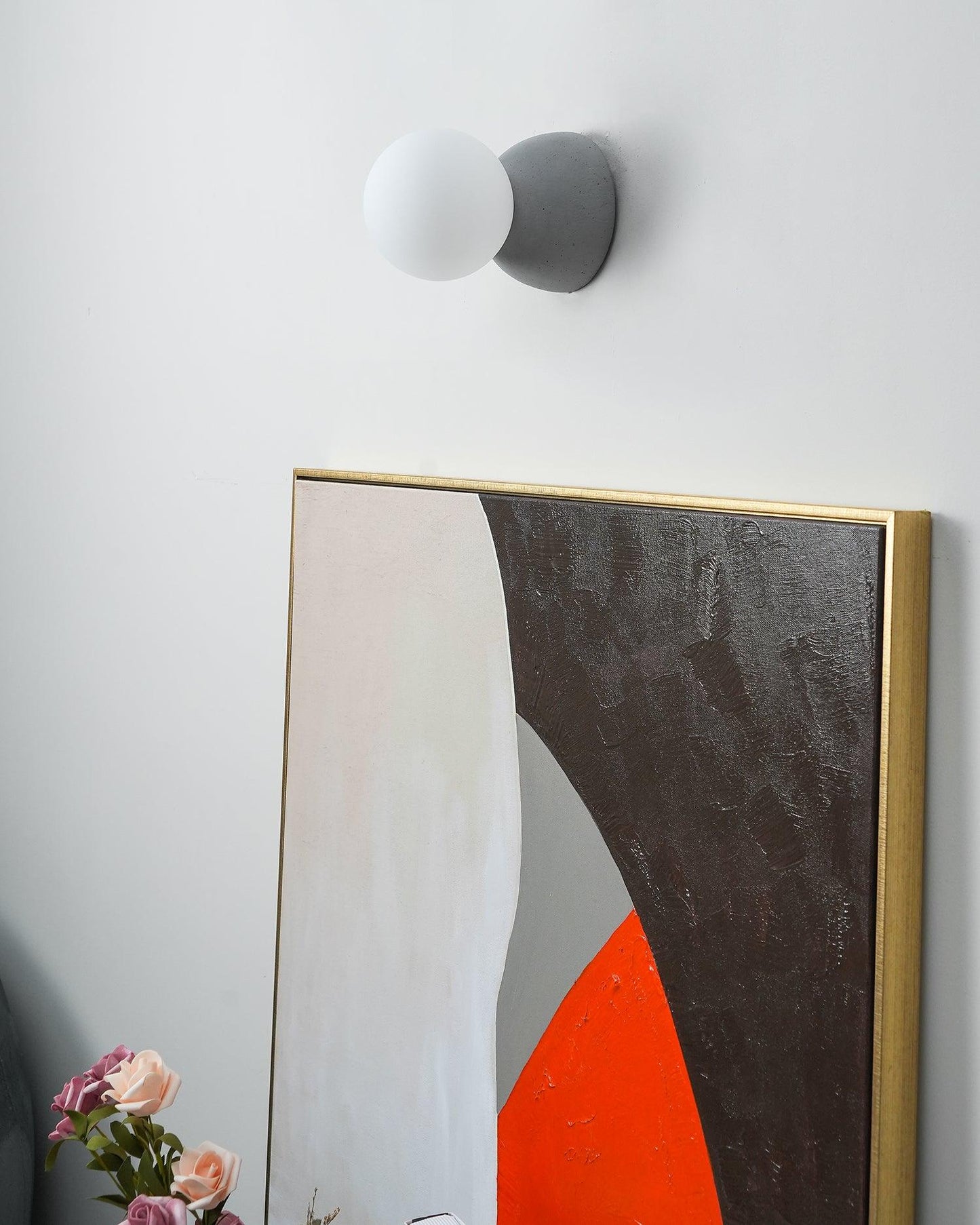 Origo Wall Lamp | Concrete & Opal Glass | Set of 2