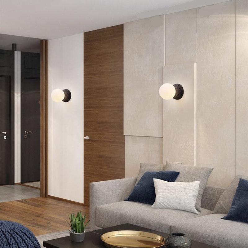 Origo Wall Lamp | Concrete & Opal Glass | Set of 2