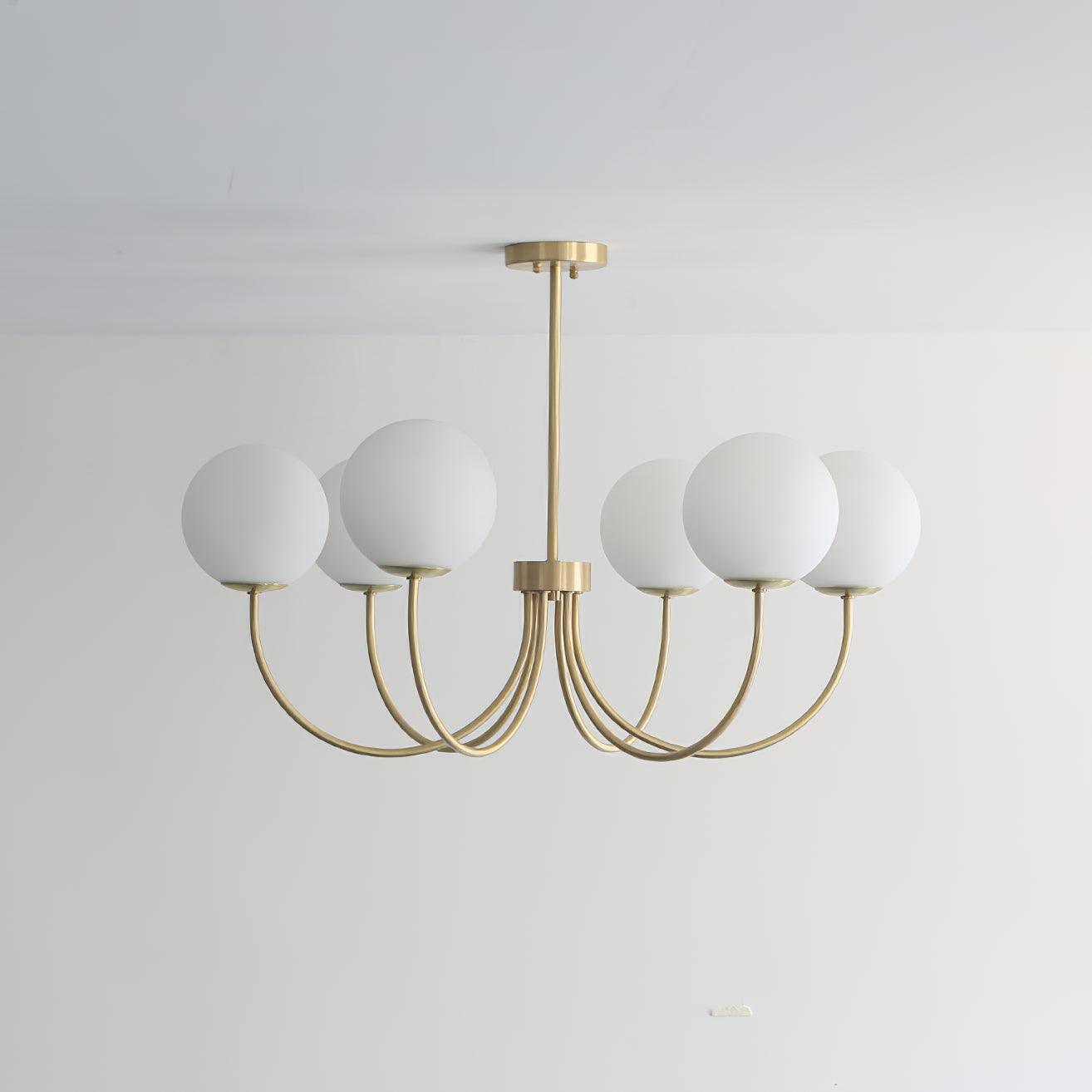 Orillia Chandelier | Brass and Wood | Multiple Light Options