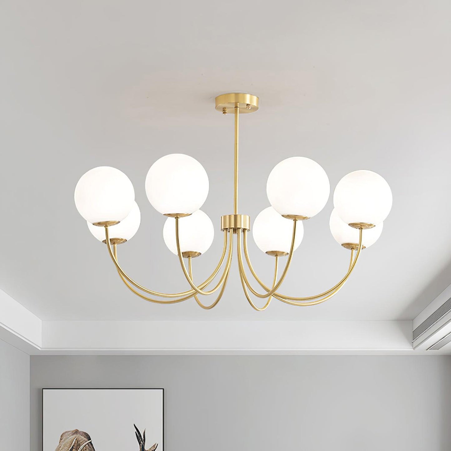 Orillia Chandelier | Brass and Wood | Multiple Light Options