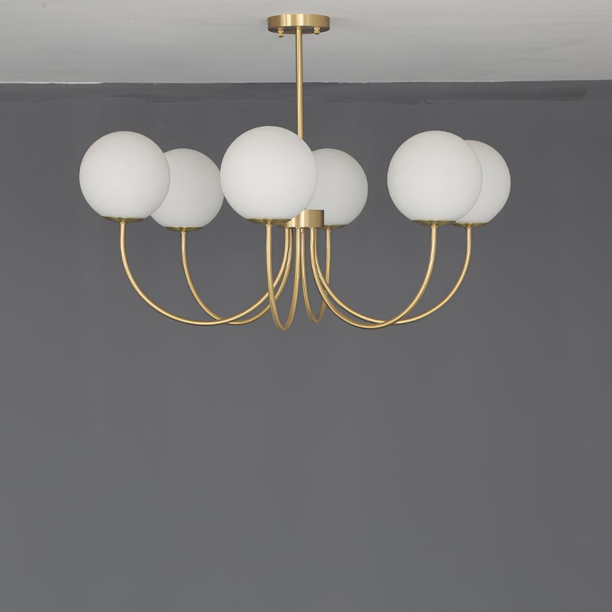 Orillia Chandelier | Brass and Wood | Multiple Light Options