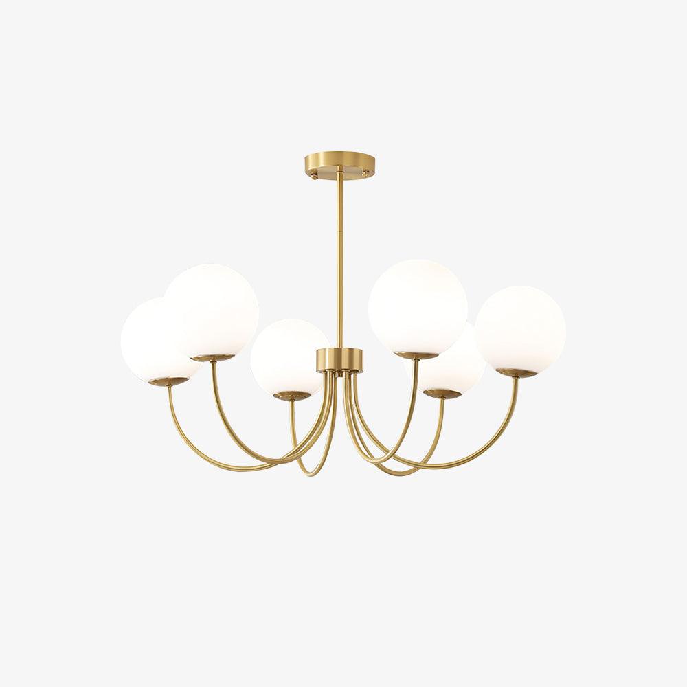 Orillia Chandelier | Brass and Wood | Multiple Light Options