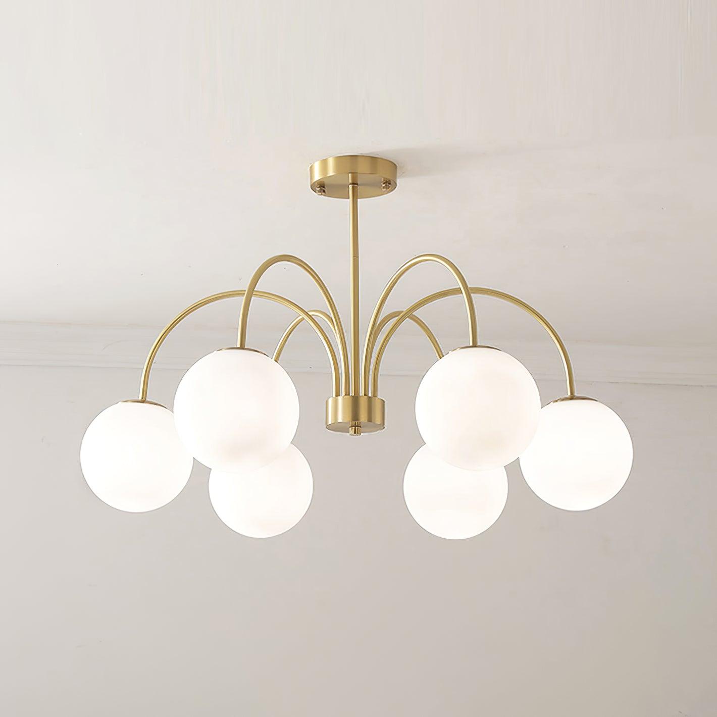 Orillia Chandelier | Brass and Wood | Multiple Light Options
