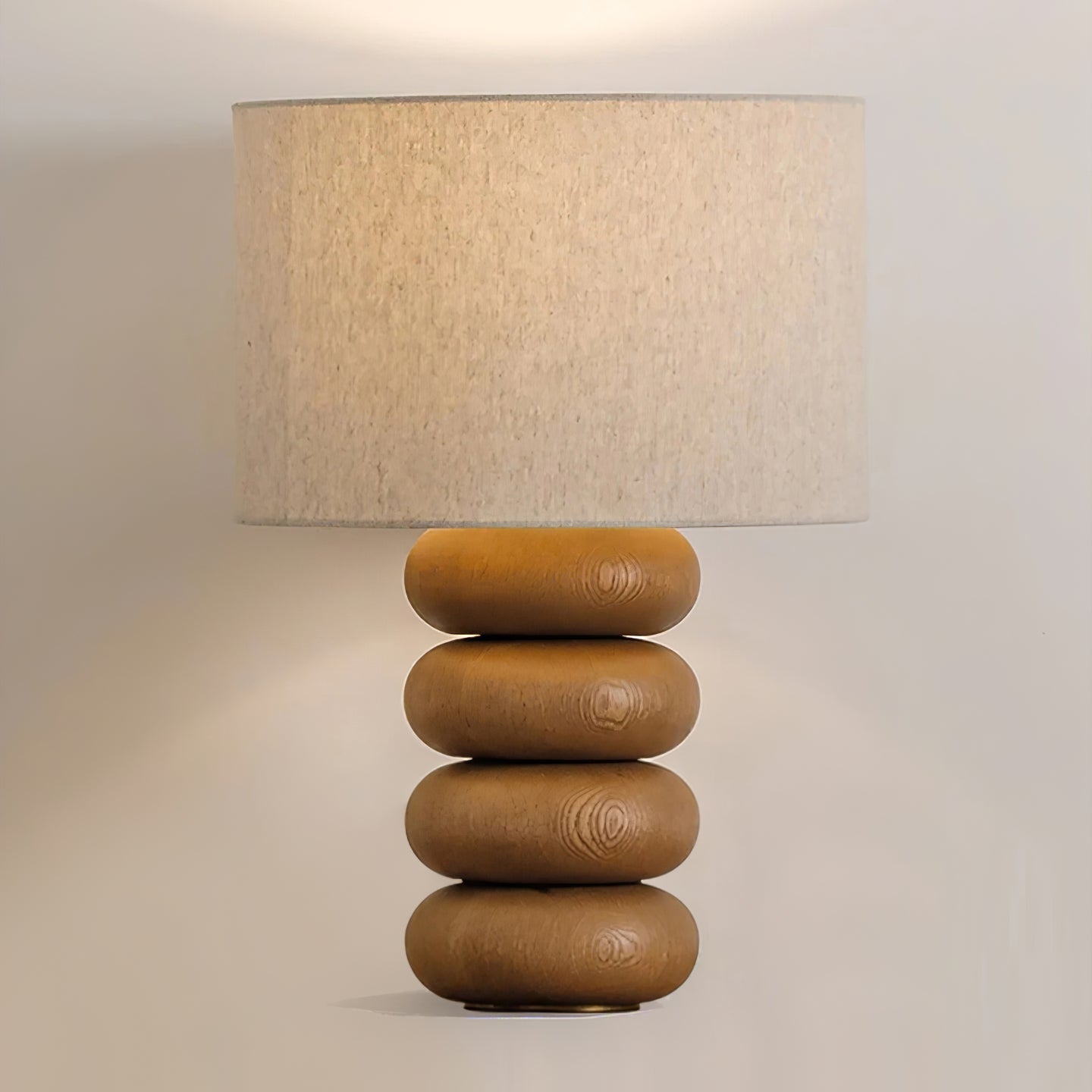Wooden Table Lamp | Nature-Inspired Design | 35cm Diameter