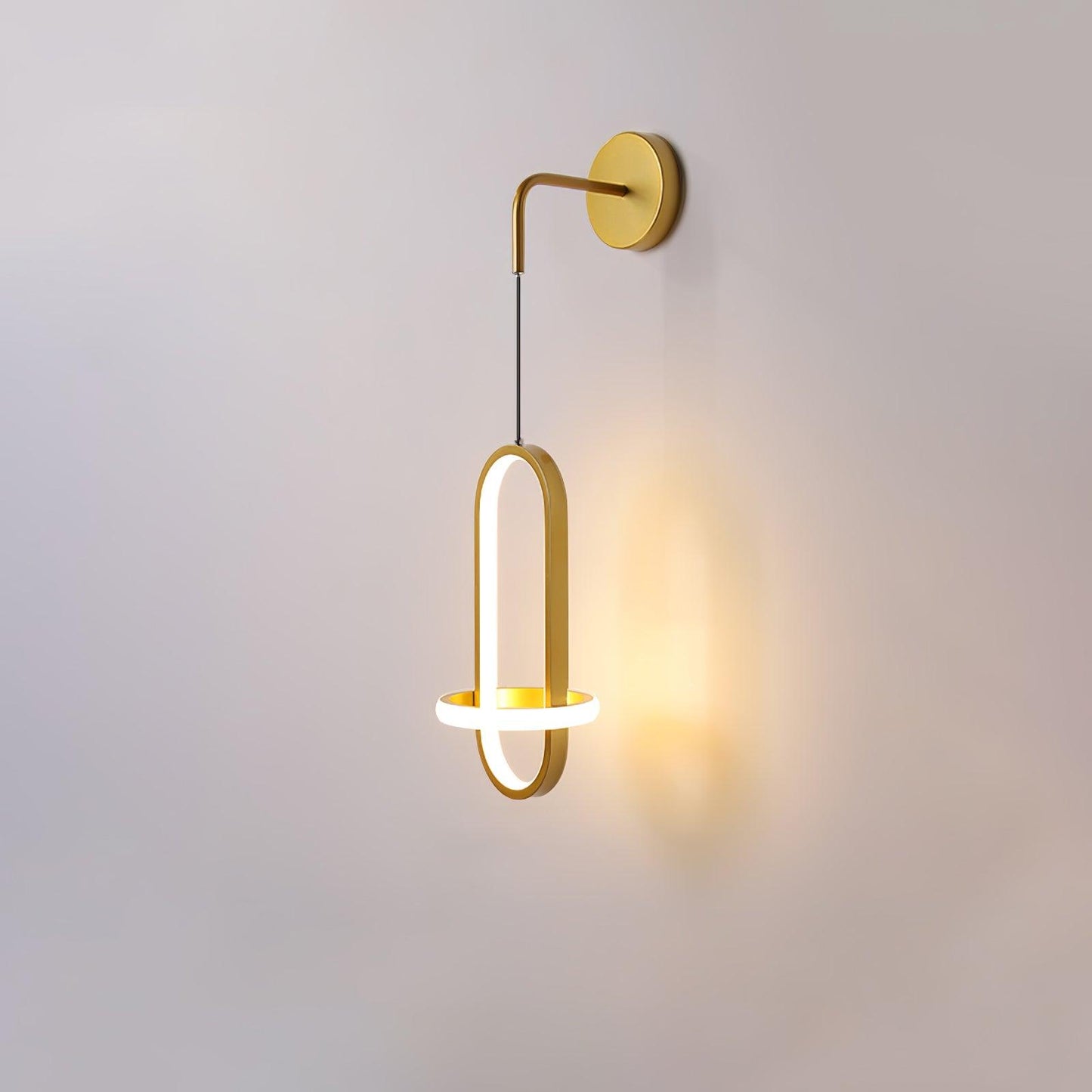 Oval Brass Wall Light | Integrated LED | Set of 2