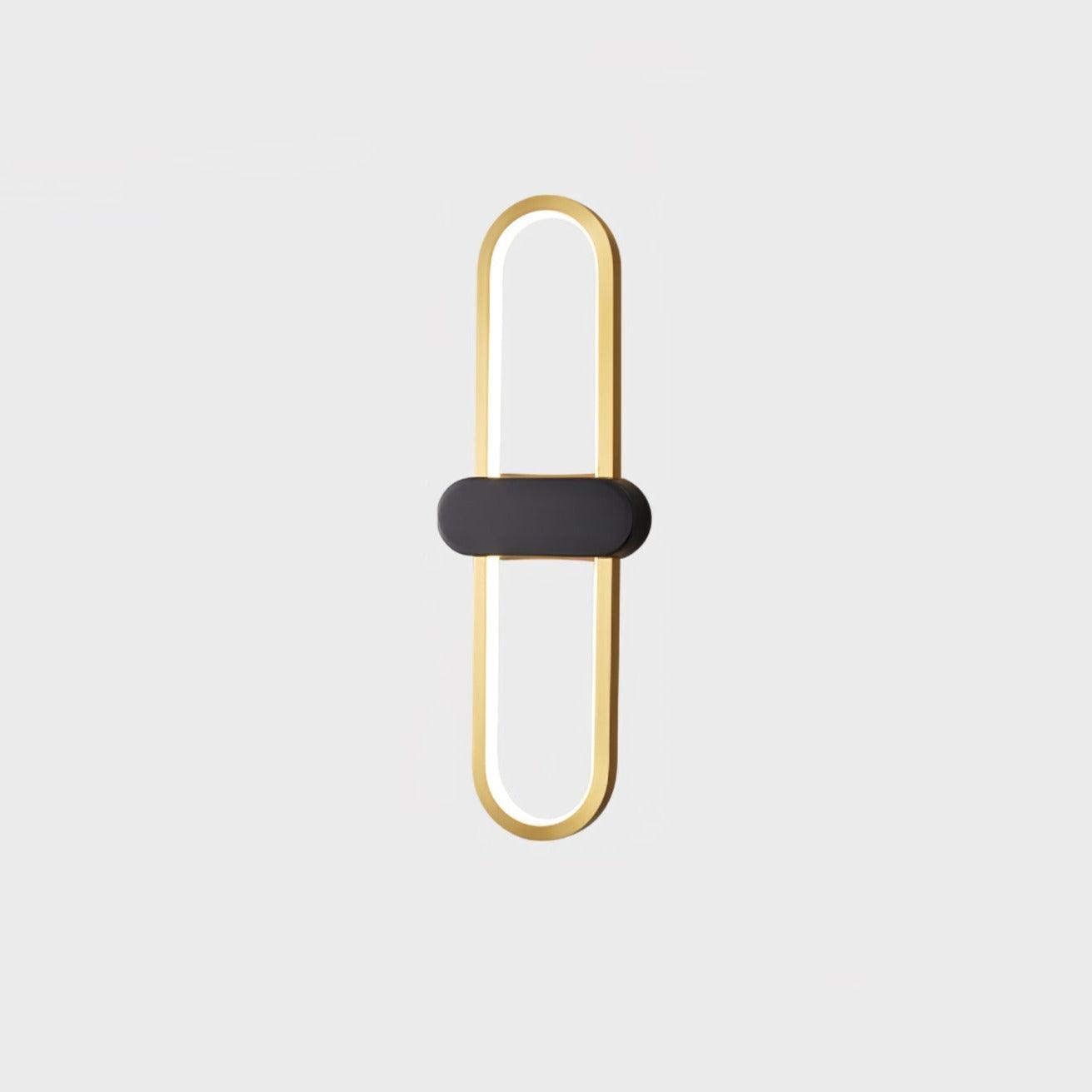 Oval LED Wall Lamp | Brass & Silicone | Set of 2