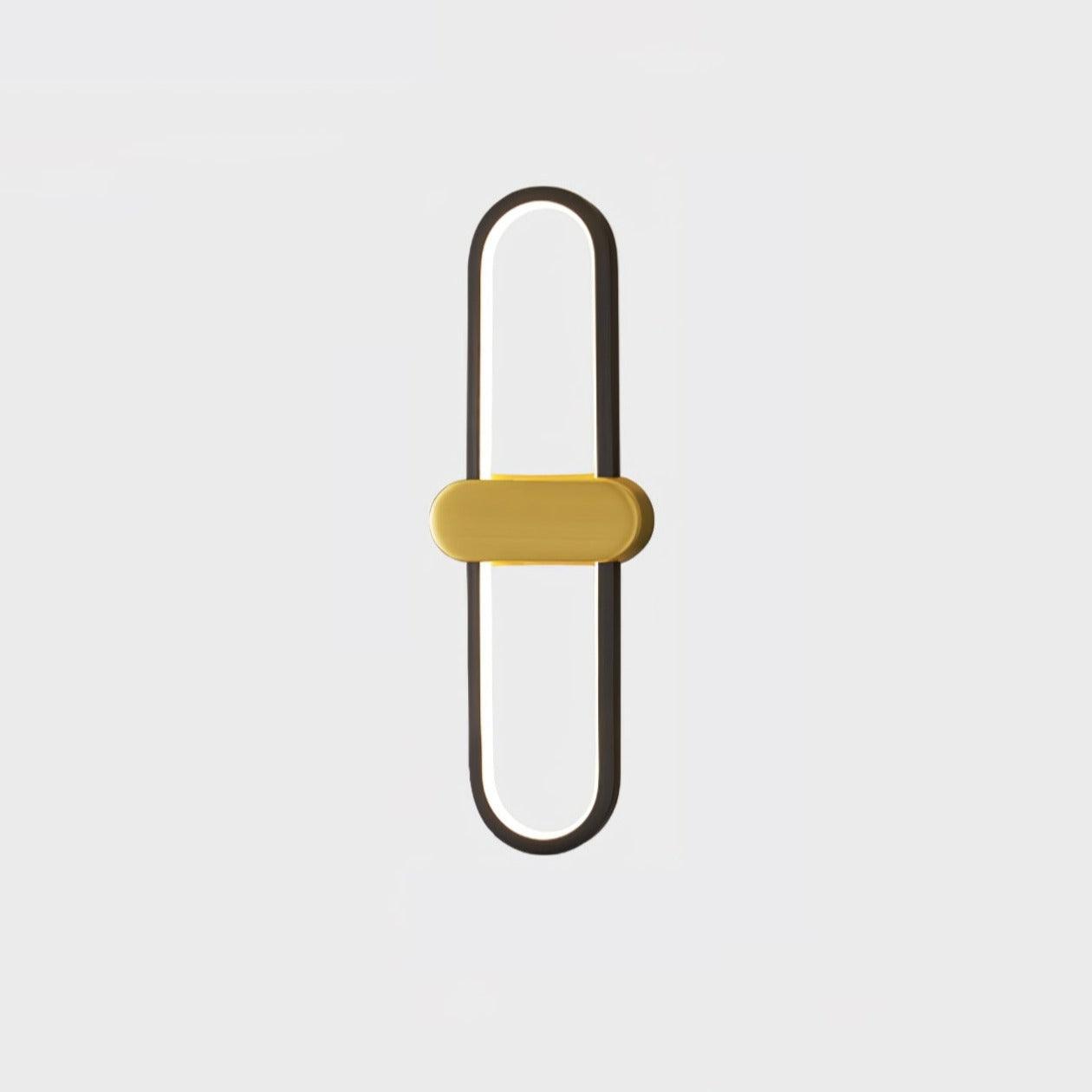 Oval LED Wall Lamp | Brass & Silicone | Set of 2